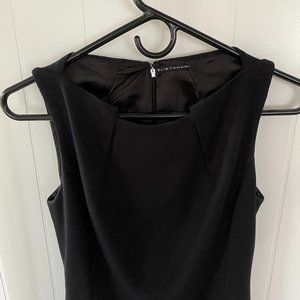 Elie Tahari Black Dress with Neckline Detail - XS